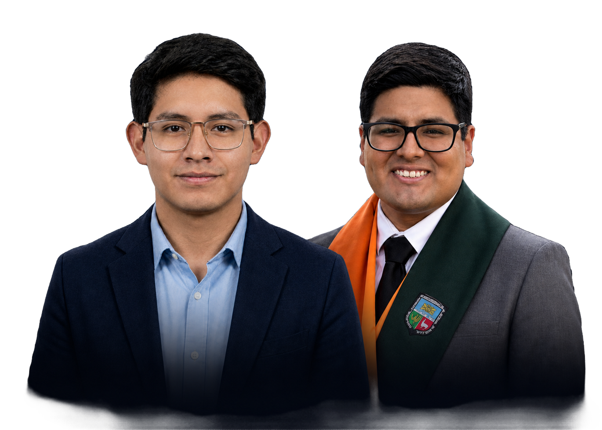 Alexander Canchari y Roger Roca, docentes del programa